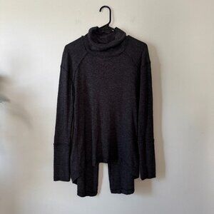 We The Free Turtleneck with Split Back Gray